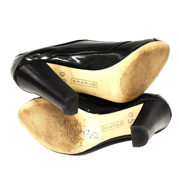 Steven by Steve Madden P-Karate Black Patent Booties - Picture 9 of 11
